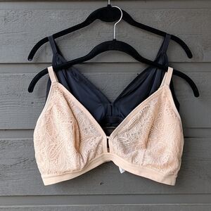 Lively Bralettes in Nude Beige and Black Size 3